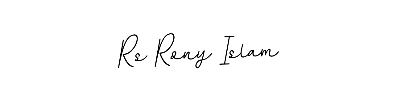 Make a beautiful signature design for name Rs Rony Islam. With this signature (BallpointsItalic-DORy9) style, you can create a handwritten signature for free. Rs Rony Islam signature style 11 images and pictures png