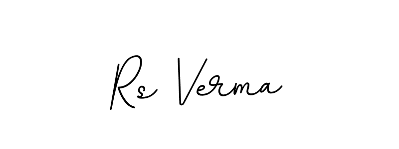 Use a signature maker to create a handwritten signature online. With this signature software, you can design (BallpointsItalic-DORy9) your own signature for name Rs Verma. Rs Verma signature style 11 images and pictures png