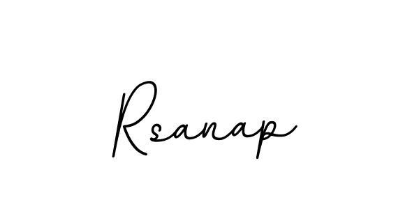How to make Rsanap name signature. Use BallpointsItalic-DORy9 style for creating short signs online. This is the latest handwritten sign. Rsanap signature style 11 images and pictures png