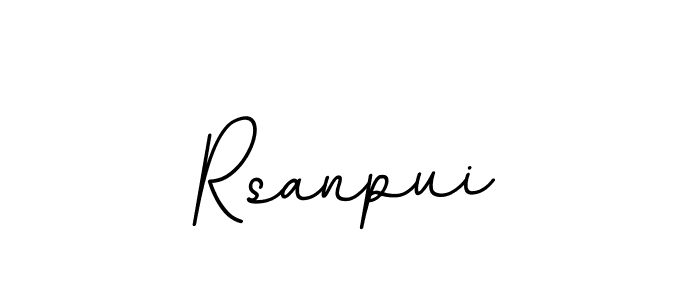 How to make Rsanpui name signature. Use BallpointsItalic-DORy9 style for creating short signs online. This is the latest handwritten sign. Rsanpui signature style 11 images and pictures png