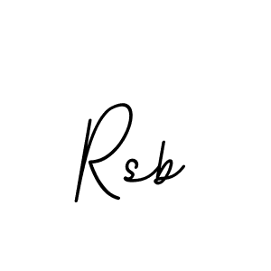 Use a signature maker to create a handwritten signature online. With this signature software, you can design (BallpointsItalic-DORy9) your own signature for name Rsb. Rsb signature style 11 images and pictures png