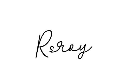 Use a signature maker to create a handwritten signature online. With this signature software, you can design (BallpointsItalic-DORy9) your own signature for name Rsroy. Rsroy signature style 11 images and pictures png