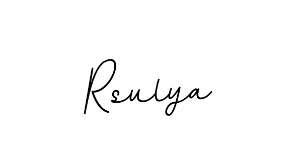 The best way (BallpointsItalic-DORy9) to make a short signature is to pick only two or three words in your name. The name Rsulya include a total of six letters. For converting this name. Rsulya signature style 11 images and pictures png