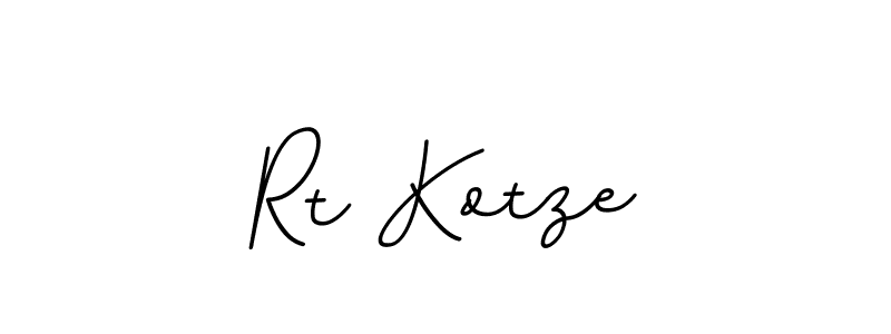 The best way (BallpointsItalic-DORy9) to make a short signature is to pick only two or three words in your name. The name Rt Kotze include a total of six letters. For converting this name. Rt Kotze signature style 11 images and pictures png