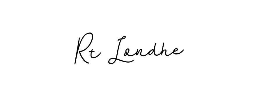 Design your own signature with our free online signature maker. With this signature software, you can create a handwritten (BallpointsItalic-DORy9) signature for name Rt Londhe. Rt Londhe signature style 11 images and pictures png