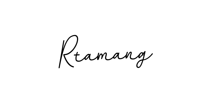 Create a beautiful signature design for name Rtamang. With this signature (BallpointsItalic-DORy9) fonts, you can make a handwritten signature for free. Rtamang signature style 11 images and pictures png