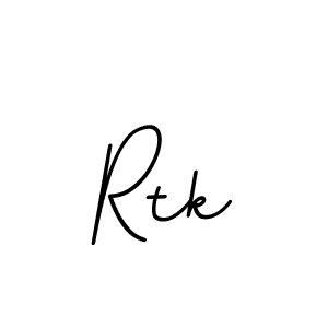 Use a signature maker to create a handwritten signature online. With this signature software, you can design (BallpointsItalic-DORy9) your own signature for name Rtk. Rtk signature style 11 images and pictures png