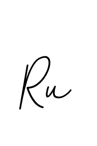 Ru stylish signature style. Best Handwritten Sign (BallpointsItalic-DORy9) for my name. Handwritten Signature Collection Ideas for my name Ru. Ru signature style 11 images and pictures png