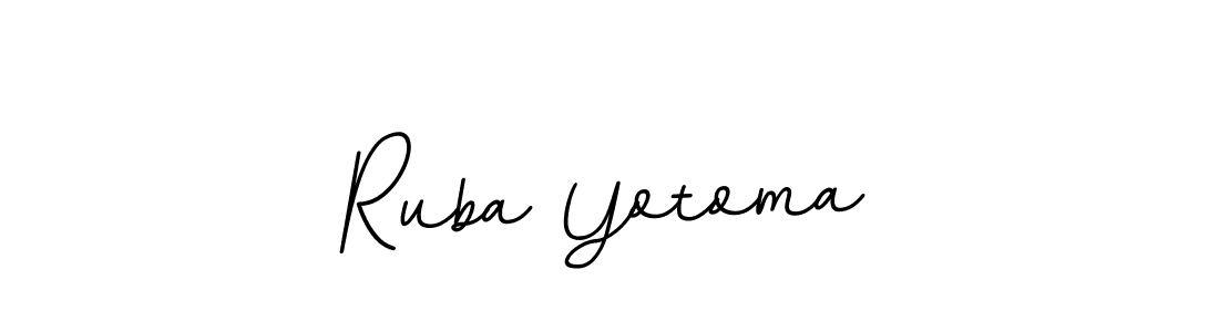 Ruba Yotoma stylish signature style. Best Handwritten Sign (BallpointsItalic-DORy9) for my name. Handwritten Signature Collection Ideas for my name Ruba Yotoma. Ruba Yotoma signature style 11 images and pictures png