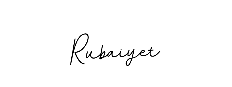 The best way (BallpointsItalic-DORy9) to make a short signature is to pick only two or three words in your name. The name Rubaiyet include a total of six letters. For converting this name. Rubaiyet signature style 11 images and pictures png