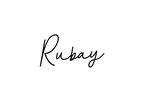 Make a beautiful signature design for name Rubay. With this signature (BallpointsItalic-DORy9) style, you can create a handwritten signature for free. Rubay signature style 11 images and pictures png