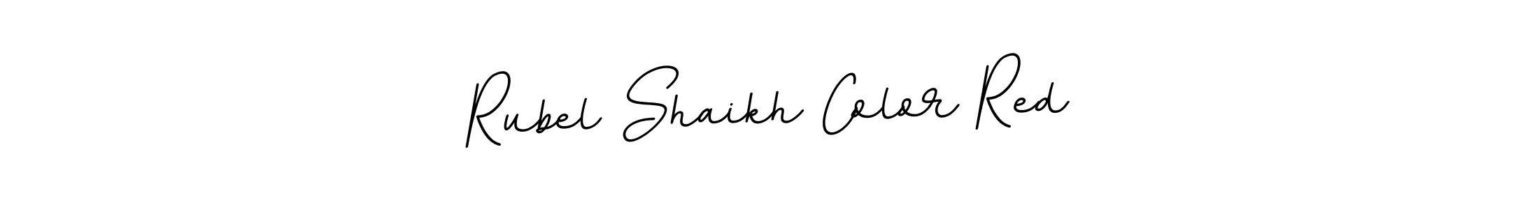BallpointsItalic-DORy9 is a professional signature style that is perfect for those who want to add a touch of class to their signature. It is also a great choice for those who want to make their signature more unique. Get Rubel Shaikh Color Red name to fancy signature for free. Rubel Shaikh Color Red signature style 11 images and pictures png