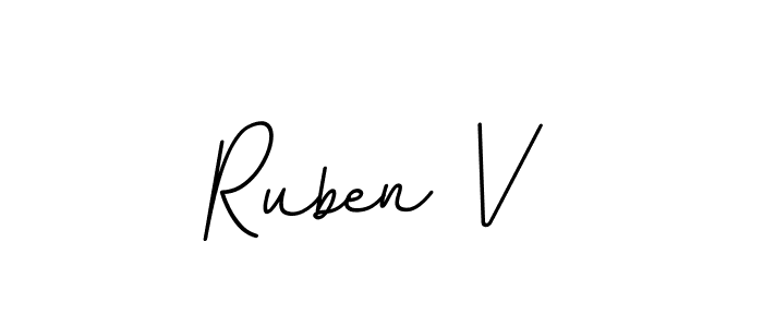 Best and Professional Signature Style for Ruben V. BallpointsItalic-DORy9 Best Signature Style Collection. Ruben V signature style 11 images and pictures png