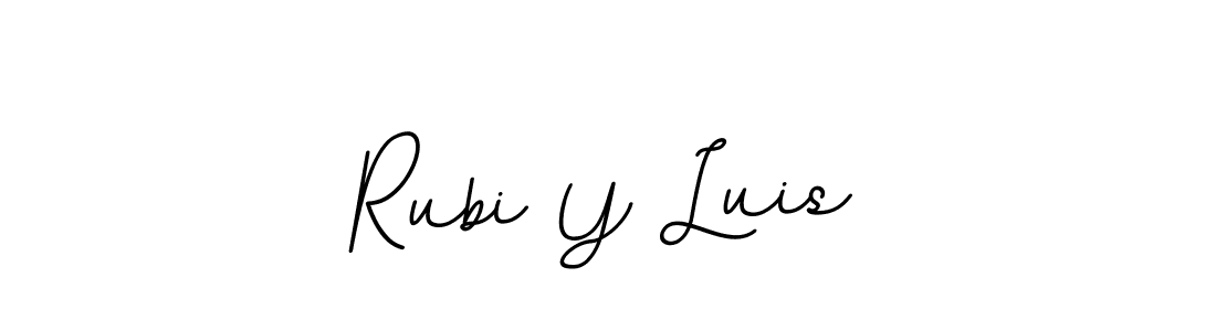 The best way (BallpointsItalic-DORy9) to make a short signature is to pick only two or three words in your name. The name Rubi Y Luis include a total of six letters. For converting this name. Rubi Y Luis signature style 11 images and pictures png