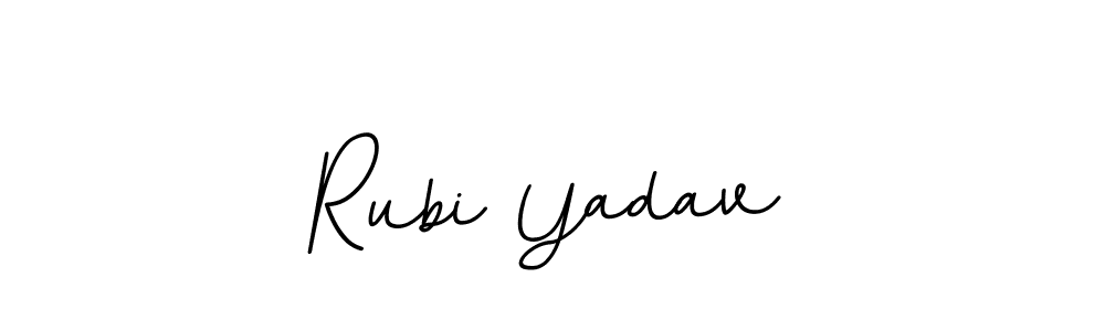 It looks lik you need a new signature style for name Rubi Yadav. Design unique handwritten (BallpointsItalic-DORy9) signature with our free signature maker in just a few clicks. Rubi Yadav signature style 11 images and pictures png