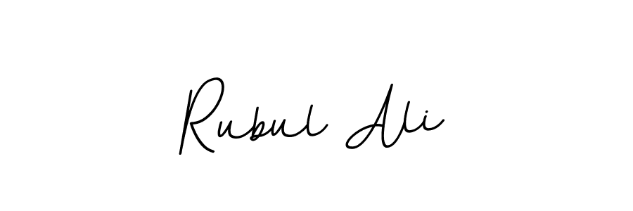 Design your own signature with our free online signature maker. With this signature software, you can create a handwritten (BallpointsItalic-DORy9) signature for name Rubul Ali. Rubul Ali signature style 11 images and pictures png