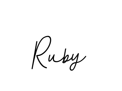 The best way (BallpointsItalic-DORy9) to make a short signature is to pick only two or three words in your name. The name Ruby include a total of six letters. For converting this name. Ruby signature style 11 images and pictures png