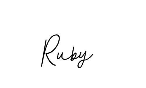 It looks lik you need a new signature style for name Ruby . Design unique handwritten (BallpointsItalic-DORy9) signature with our free signature maker in just a few clicks. Ruby  signature style 11 images and pictures png