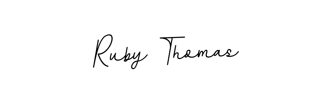 Ruby Thomas stylish signature style. Best Handwritten Sign (BallpointsItalic-DORy9) for my name. Handwritten Signature Collection Ideas for my name Ruby Thomas. Ruby Thomas signature style 11 images and pictures png