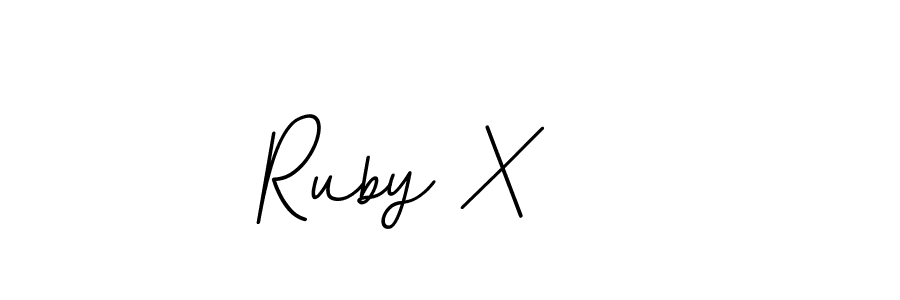 Best and Professional Signature Style for Ruby X   . BallpointsItalic-DORy9 Best Signature Style Collection. Ruby X    signature style 11 images and pictures png