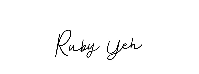 Similarly BallpointsItalic-DORy9 is the best handwritten signature design. Signature creator online .You can use it as an online autograph creator for name Ruby Yeh. Ruby Yeh signature style 11 images and pictures png