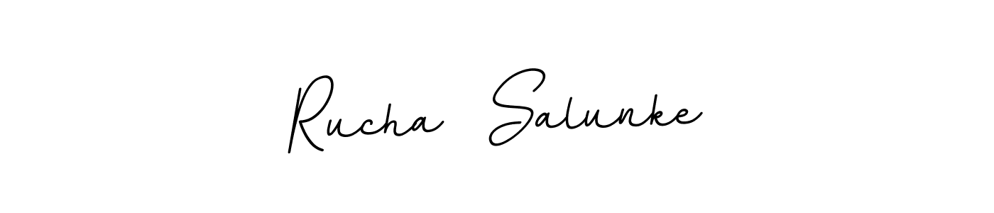 It looks lik you need a new signature style for name Rucha  Salunke. Design unique handwritten (BallpointsItalic-DORy9) signature with our free signature maker in just a few clicks. Rucha  Salunke signature style 11 images and pictures png