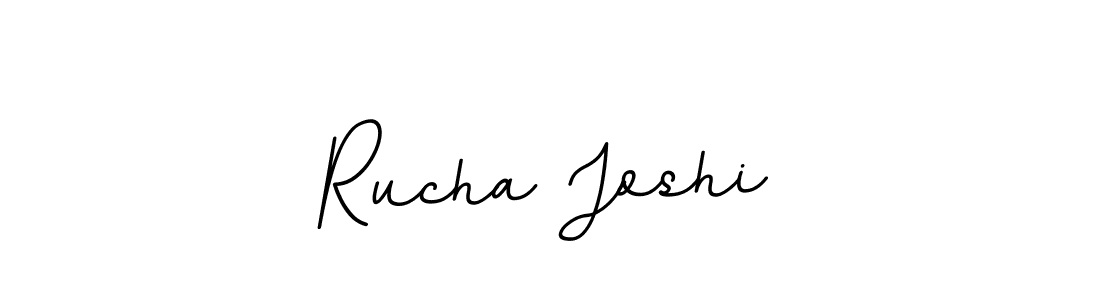 Create a beautiful signature design for name Rucha Joshi. With this signature (BallpointsItalic-DORy9) fonts, you can make a handwritten signature for free. Rucha Joshi signature style 11 images and pictures png