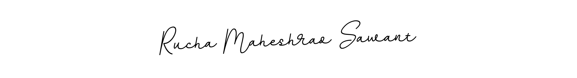 How to make Rucha Maheshrao Sawant name signature. Use BallpointsItalic-DORy9 style for creating short signs online. This is the latest handwritten sign. Rucha Maheshrao Sawant signature style 11 images and pictures png