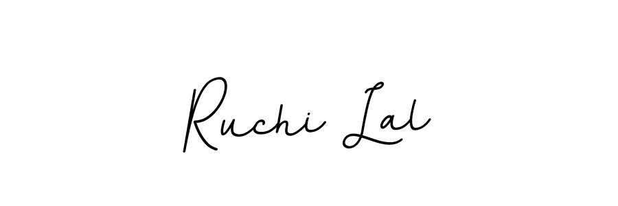 Design your own signature with our free online signature maker. With this signature software, you can create a handwritten (BallpointsItalic-DORy9) signature for name Ruchi Lal. Ruchi Lal signature style 11 images and pictures png