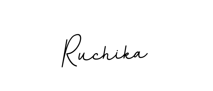 Ruchika stylish signature style. Best Handwritten Sign (BallpointsItalic-DORy9) for my name. Handwritten Signature Collection Ideas for my name Ruchika. Ruchika signature style 11 images and pictures png