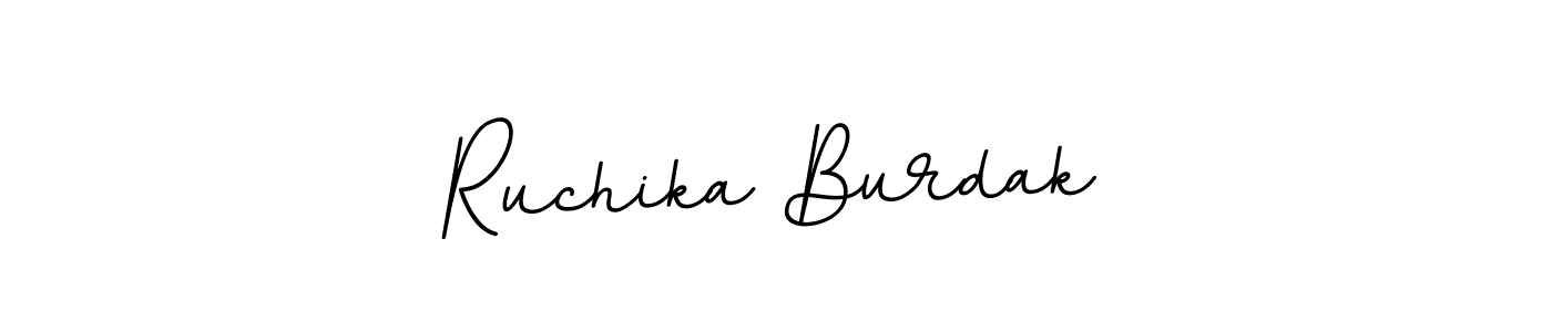 How to make Ruchika Burdak signature? BallpointsItalic-DORy9 is a professional autograph style. Create handwritten signature for Ruchika Burdak name. Ruchika Burdak signature style 11 images and pictures png