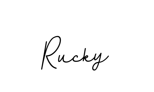 You should practise on your own different ways (BallpointsItalic-DORy9) to write your name (Rucky) in signature. don't let someone else do it for you. Rucky signature style 11 images and pictures png