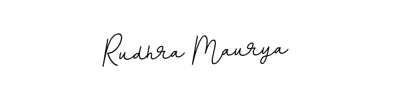 Design your own signature with our free online signature maker. With this signature software, you can create a handwritten (BallpointsItalic-DORy9) signature for name Rudhra Maurya. Rudhra Maurya signature style 11 images and pictures png