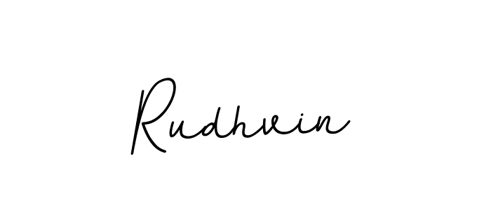 Rudhvin stylish signature style. Best Handwritten Sign (BallpointsItalic-DORy9) for my name. Handwritten Signature Collection Ideas for my name Rudhvin. Rudhvin signature style 11 images and pictures png
