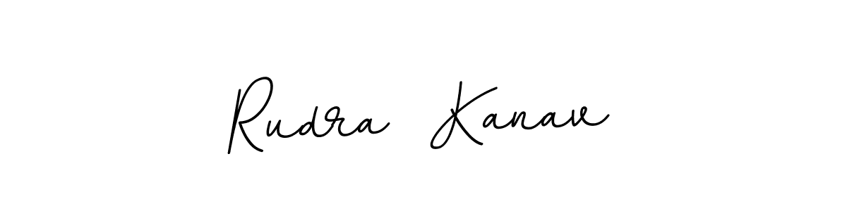 Design your own signature with our free online signature maker. With this signature software, you can create a handwritten (BallpointsItalic-DORy9) signature for name Rudra  Kanav. Rudra  Kanav signature style 11 images and pictures png