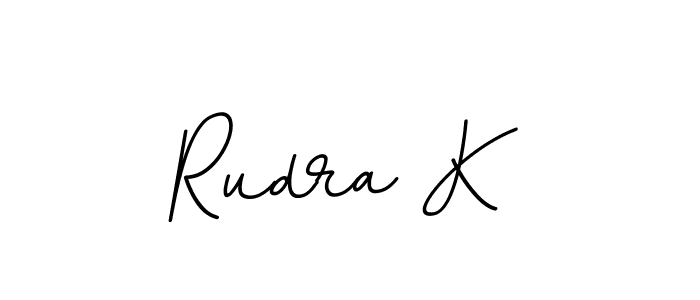 Create a beautiful signature design for name Rudra K. With this signature (BallpointsItalic-DORy9) fonts, you can make a handwritten signature for free. Rudra K signature style 11 images and pictures png