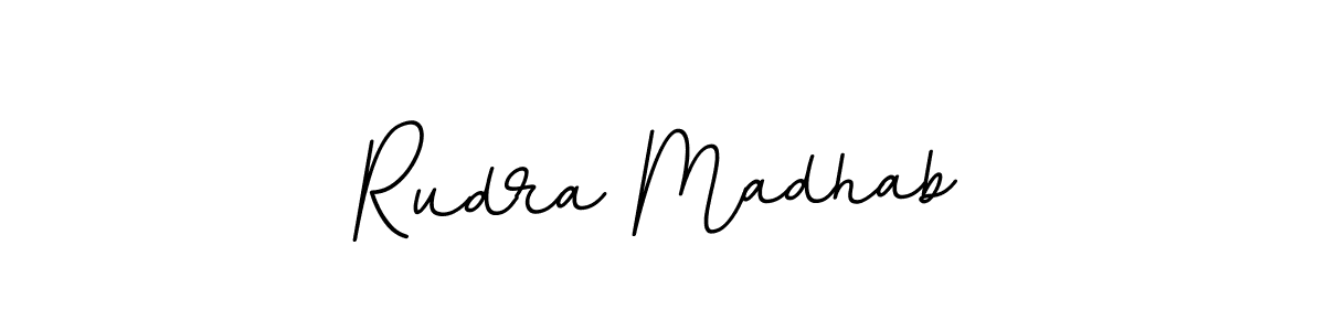 Create a beautiful signature design for name Rudra Madhab. With this signature (BallpointsItalic-DORy9) fonts, you can make a handwritten signature for free. Rudra Madhab signature style 11 images and pictures png