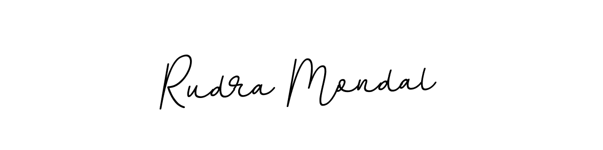 Create a beautiful signature design for name Rudra Mondal. With this signature (BallpointsItalic-DORy9) fonts, you can make a handwritten signature for free. Rudra Mondal signature style 11 images and pictures png