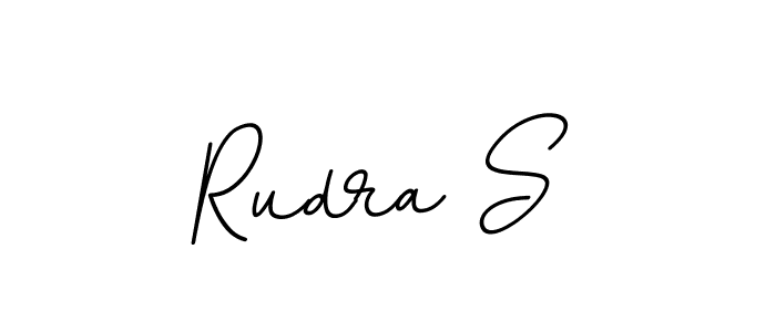 Rudra S stylish signature style. Best Handwritten Sign (BallpointsItalic-DORy9) for my name. Handwritten Signature Collection Ideas for my name Rudra S. Rudra S signature style 11 images and pictures png