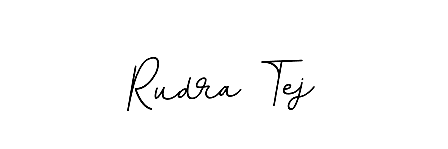 Similarly BallpointsItalic-DORy9 is the best handwritten signature design. Signature creator online .You can use it as an online autograph creator for name Rudra Tej. Rudra Tej signature style 11 images and pictures png