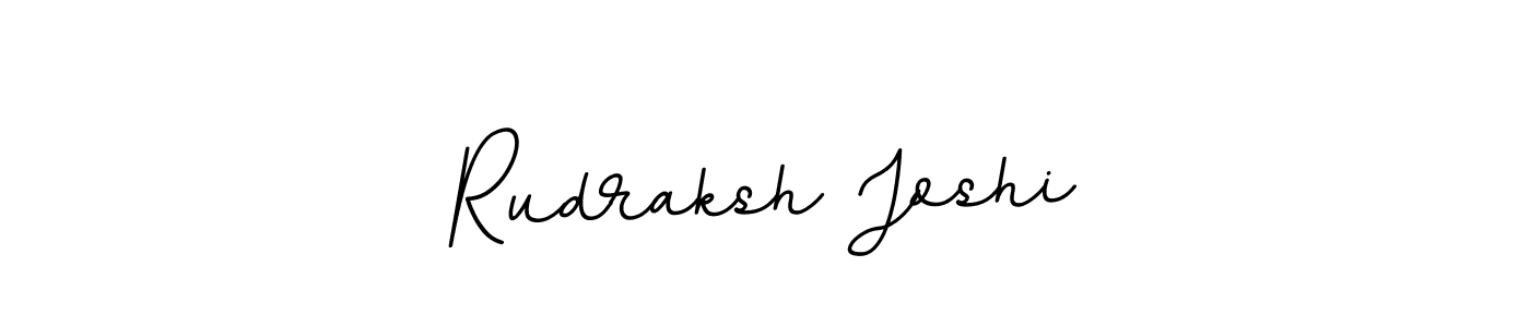 Make a beautiful signature design for name Rudraksh Joshi. With this signature (BallpointsItalic-DORy9) style, you can create a handwritten signature for free. Rudraksh Joshi signature style 11 images and pictures png