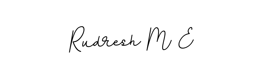 It looks lik you need a new signature style for name Rudresh M E. Design unique handwritten (BallpointsItalic-DORy9) signature with our free signature maker in just a few clicks. Rudresh M E signature style 11 images and pictures png