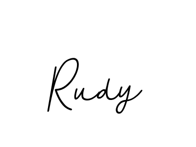 Make a beautiful signature design for name Rudy. With this signature (BallpointsItalic-DORy9) style, you can create a handwritten signature for free. Rudy signature style 11 images and pictures png