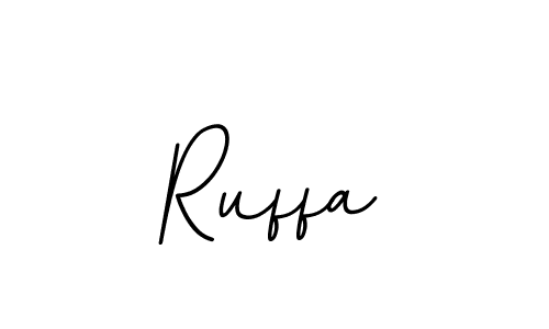 How to make Ruffa name signature. Use BallpointsItalic-DORy9 style for creating short signs online. This is the latest handwritten sign. Ruffa signature style 11 images and pictures png