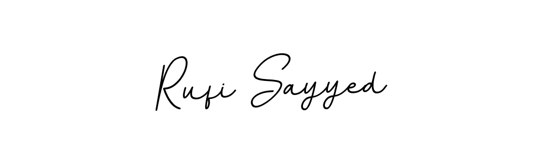 Create a beautiful signature design for name Rufi Sayyed. With this signature (BallpointsItalic-DORy9) fonts, you can make a handwritten signature for free. Rufi Sayyed signature style 11 images and pictures png