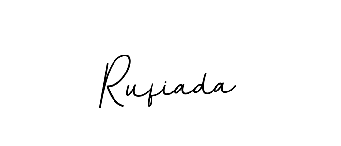 You should practise on your own different ways (BallpointsItalic-DORy9) to write your name (Rufiada) in signature. don't let someone else do it for you. Rufiada signature style 11 images and pictures png