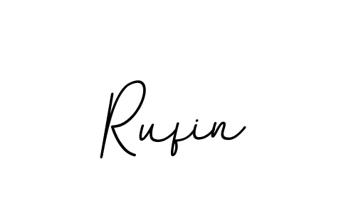 Make a beautiful signature design for name Rufin. With this signature (BallpointsItalic-DORy9) style, you can create a handwritten signature for free. Rufin signature style 11 images and pictures png