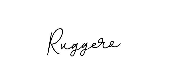 Make a beautiful signature design for name Ruggero. With this signature (BallpointsItalic-DORy9) style, you can create a handwritten signature for free. Ruggero signature style 11 images and pictures png