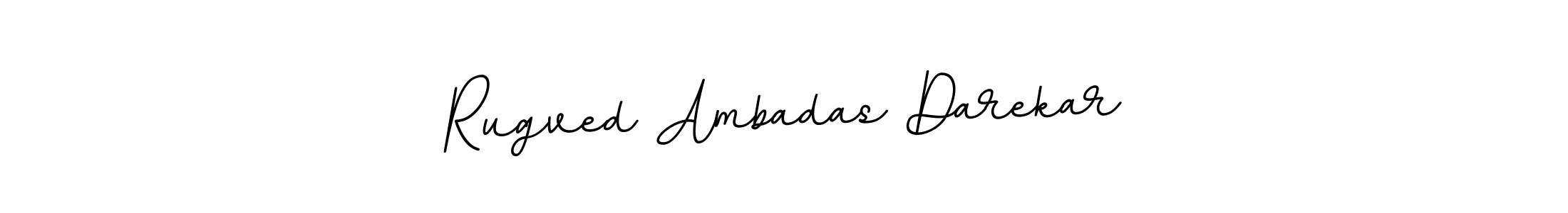 Use a signature maker to create a handwritten signature online. With this signature software, you can design (BallpointsItalic-DORy9) your own signature for name Rugved Ambadas Darekar. Rugved Ambadas Darekar signature style 11 images and pictures png