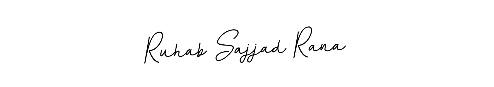 It looks lik you need a new signature style for name Ruhab Sajjad Rana. Design unique handwritten (BallpointsItalic-DORy9) signature with our free signature maker in just a few clicks. Ruhab Sajjad Rana signature style 11 images and pictures png